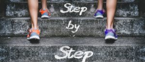 stairs, gradually, feet